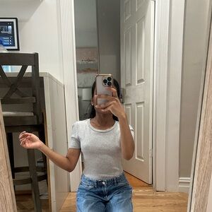 GAP Modern Bodysuit Heather Grey